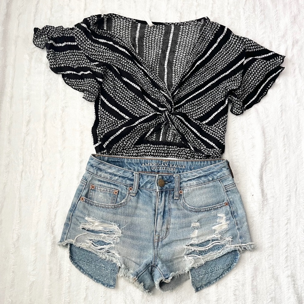 New Made Women’s Summer Tie Crop Top